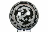 Polished Snowflake Obsidian Sphere - Utah #279672-1